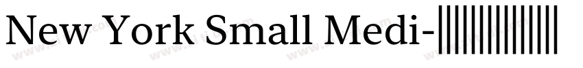 New York Small Medi字体转换